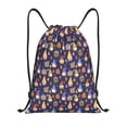 thumbnail image 1 of Saiise Gnomes And Houses Pattern Sports Drawstring Backpack - String Swim Gym Bag with Wet Proof Pocket for Women&Men-Medium, 1 of 6