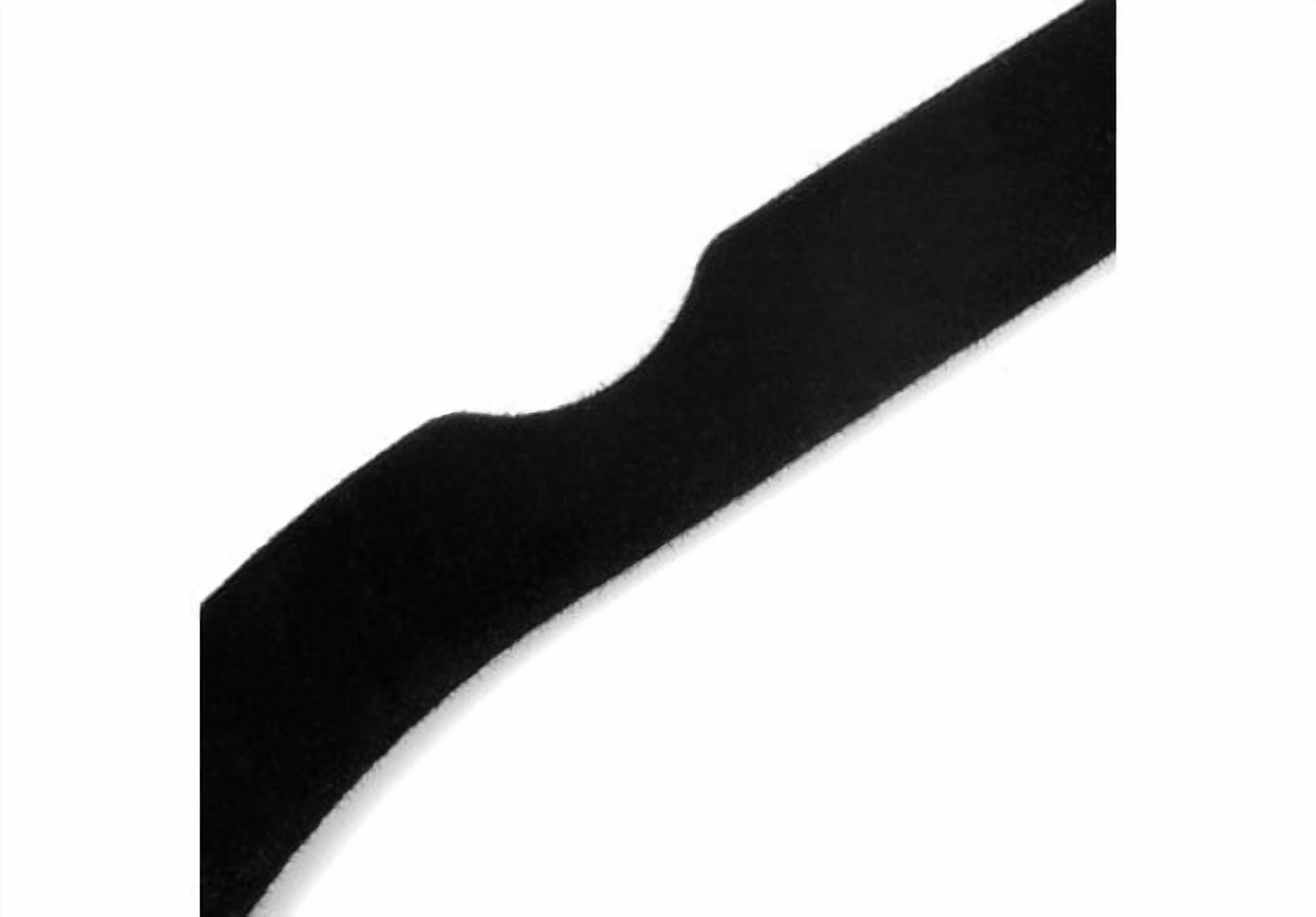 NAHANCO Slimline Velvet Shirt Hangers w/Notches, Black
