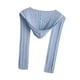 thumbnail image 5 of Bufanda de punto con capucha, pasamontañas de invierno, gorro y bufanda con capucha de invierno para mujer 2 en 1 Azul, 5 of 8
