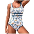 thumbnail image 1 of PEASKJP Womens Swimsuits One Piece Womens One Piece Swimsuit Tummy Control Slimming Bathing Suit High Waisted Ruched Swim Suit Color Block Swimwear,OTHER M, 1 of 9