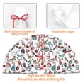 thumbnail image 4 of Picia Christmas Elements Print Christmas Tree Skirt , Christmas Tree Skirt Ornaments for Merry Christmas Holiday Party Decorations Indoor Outdoor-30", 4 of 7