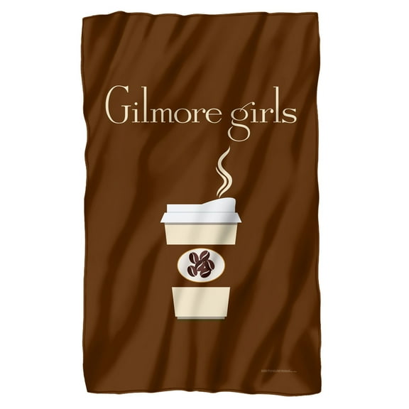 Gilmore Girls Paper Cup Logo Fleece Blanket 36' x 58'