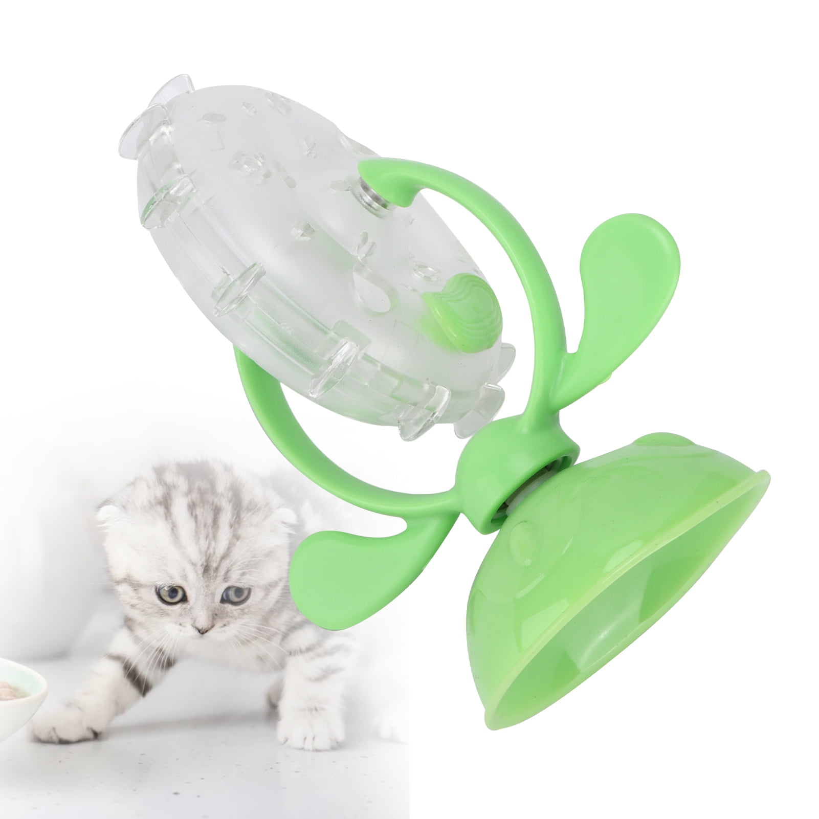 Henmomu Cat Toy Light Plastic Interactive Food Leakage Rotation