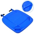 thumbnail image 3 of Monyance Plastic Trash Bin Lid 1PC Large Waste Bin Lid Trash Can Lid Plastic Trash Bin Lid Dustbin Accessories for Outdoor Garden Replacement (Blue, 50L)(17.72X14.17X1.97Inches), 3 of 10