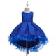 thumbnail image 1 of Vestido de cola para niños, sin mangas, de encaje, de color sólido, para niñas grandes, vestido de princesa para actuación en el escenario, 1 of 6