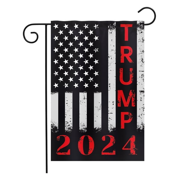 Precio sorpresa!Bandera de jardín vertical de doble cara al aire libre, 2024 bandera de jardín de 12.0 x 18.0 in, 2024 Take America Back Flag patio decoración al aire libre