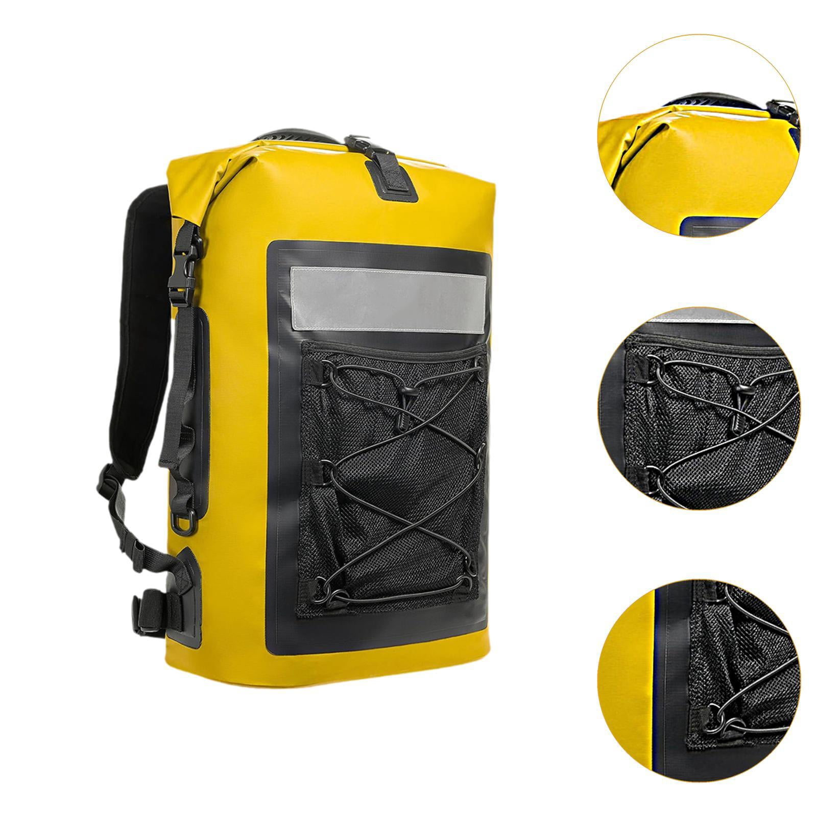 harayaa Waterproof Dry Bag Outdoor Backpack 35L Portable with Shoulder Strap Water Sport Yellow