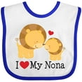 thumbnail image 3 of Inktastic I Love My Nona Boys or Girls Baby Bib, 3 of 4