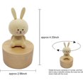 thumbnail image 3 of Black Friday Cute Little Elephant Mini Music Box, Cartoons Animals Wooden Mechanical Music Box, The Music Box Gift That Sings Castle in The Sky, Best, 3 of 5