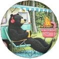 thumbnail image 7 of PISONIC Cute Summer Camp Bear Spare Tire Cover Weatherproof Universal Wheel Protectors for RV Camper Travel Trailer SUV Truck 16 inch, 7 of 7