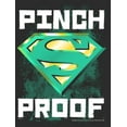 thumbnail image 2 of Women's Superman St. Patrick's Day Pinch Proof Logo  Graphic Tee Black Large, 2 of 4