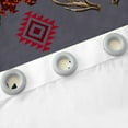 thumbnail image 5 of Aztec 30%-50% Blackout Curtains 2 Panels 38"Wx45"L Woodland Animals Bear Elk Curtains & Drapes,Southwest Tribal Geometry Window Curtains Deer Antler Farmhouse Rustic Home Decor, 5 of 6
