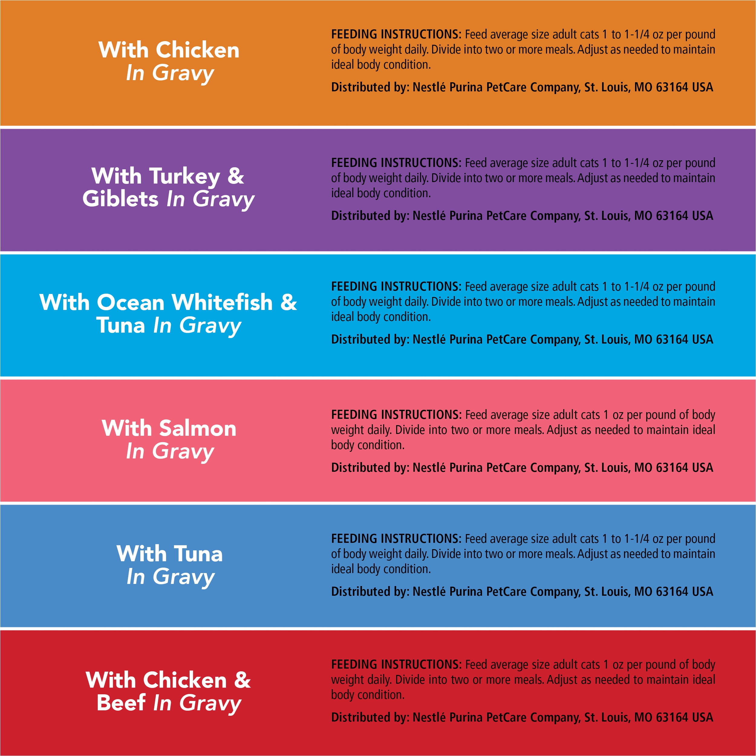 Purina Friskies Gravy Sensations Wet Cat Food Variety Pack, 3 oz Pouches (24 Pack)