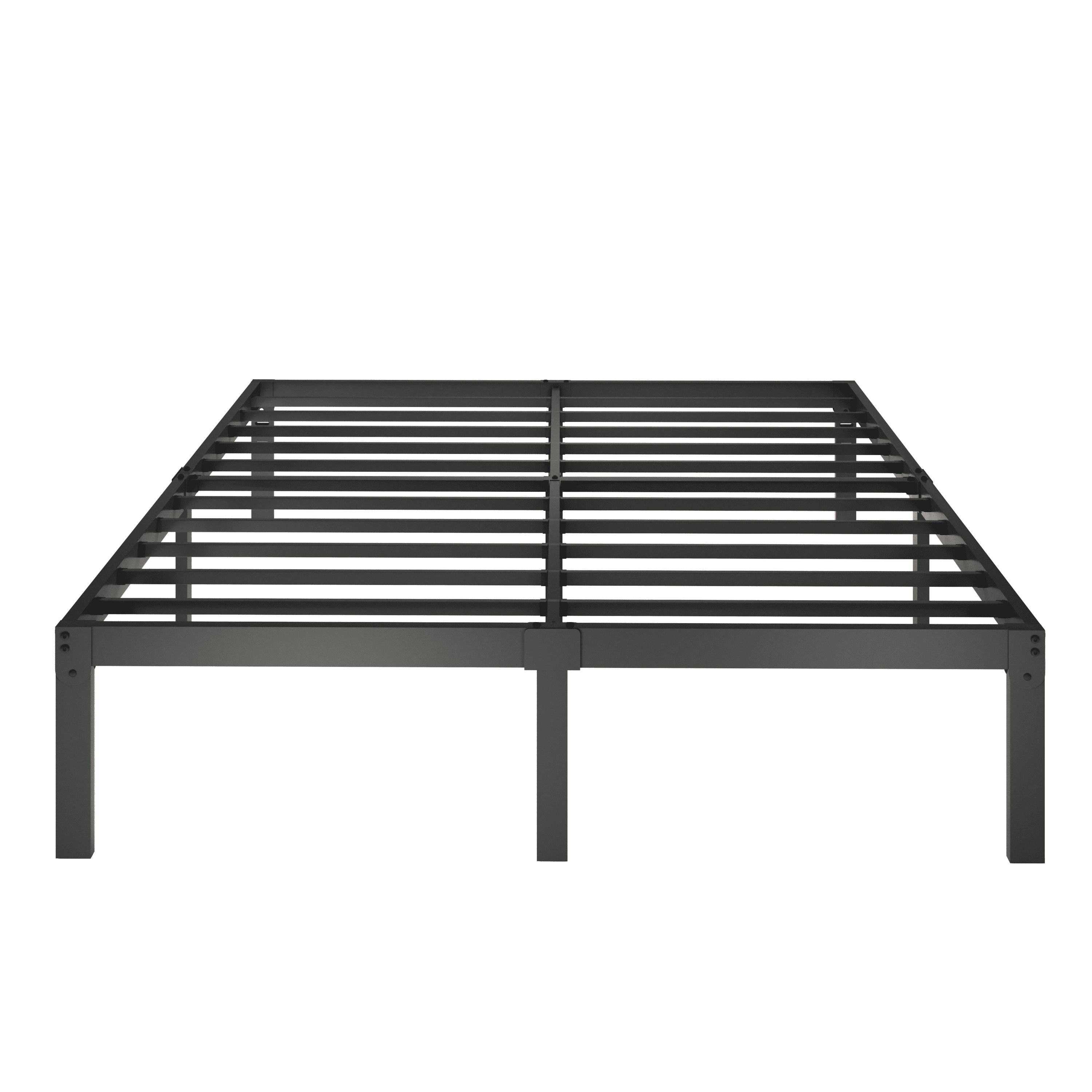 Merrland 14" King Size Metal Platform Bed Frame with Under-bed Storage, Heavy-duty, No Box Spring Needed, Easy Assembly, Black