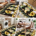 thumbnail image 6 of Spring Gnomes Area Rugs Collection 4'x6', Farmhouse Botanical Sunflowers Wooden Grain Non Slip Indoor Rectangle Throw Runner Rug Floor Mat Carpet for Living Room Dining Table Bedroom Nursery, 6 of 9