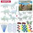 thumbnail image 2 of Set de pintura de dinosaurios HUOGUO Creative DIY 3D Graffiti (64 piezas), 2 of 5