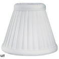 thumbnail image 5 of Royal Designs, Inc. Pleated Empire Chandelier Shade CS-111WH-6, White, 2.5 x 5 x 4.25, Pack of 6, 5 of 5