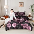thumbnail image 4 of Castle Fairy Vintage Love Heart Twin Comforter Sets,Romantic Floral Rose Bedding Set, 4 of 8