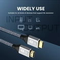 thumbnail image 4 of 8K HDMI Cable HDMI 2.1 High Speed Cord 8K@60Hz 4K@120Hz Ultra HD HDMI to HDMI Cord Braided  Compatible with HDTV PS4 PS5 (2m), 4 of 6
