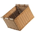 thumbnail image 6 of FRCOLOR  Wicker Basket with Lid Imitation Rattan Woven Storage Cabinet Living Room Snack, 6 of 8