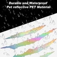 thumbnail image 5 of Unique Bargains Front Fender Arrow Sticker Decoration Motorcycle Warning Reflective Tape Waterproof PET Material Colorful Laser 4 Pcs Motorcycle Fenders 14 cm x 8 cm, 5 of 6