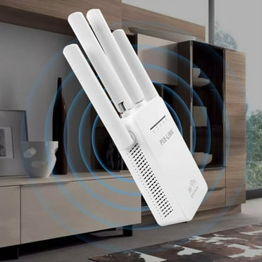 1200Mbps WiFi Range Extender Repeater Wireless Amplifier Router Signal Booster, 2.4 & 5GHz Dual Band WiFi Extender with Ethernet Port, 360 Degree Full Coverage WiFi Range Extender Repeater