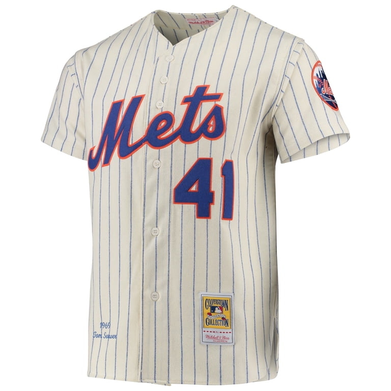 Men's Mitchell & Ness Tom Seaver Cream New York Mets 1969