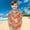Orange B, variant on Tranfacy Kids Boys and Girls 2 to 15 Years Summer Short Sleeve Turndown Collar Blouses and Shirts Beach Print Pocket Casual Tops