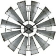 thumbnail image 1 of FirsTime Horloge Murale & Co., 24", Gris Galvanisé, 50083, 1 of 4