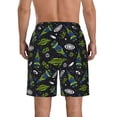 thumbnail image 3 of Bixox Men's Space Rockets printing Casual Classic Fit Short Summer Beach Shorts, 3 of 6