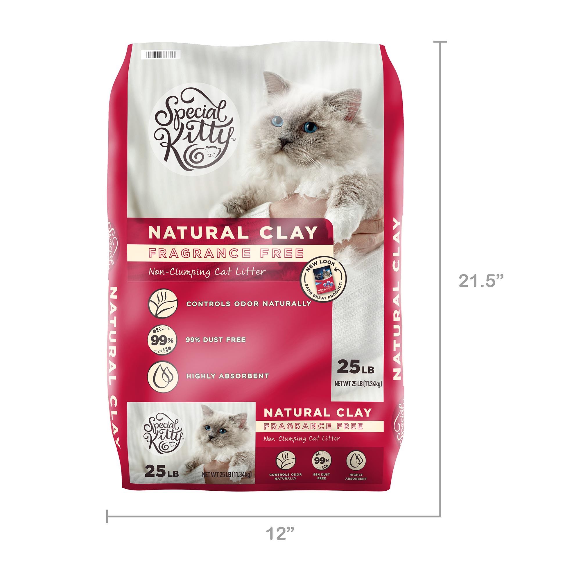 Special Kitty Fragrance Free Natural Clay Non-Clumping Cat Litter, 25 lb - image 8 of 10