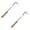 B 2PCS, variant on 1PCS Crack Weeder, Stainless Steel L-Shaped Weeder Tool with Wood Handle, Heavy Duty Sidewalk Weeder Puller Spatula for Garden Patio, Gardening Hand Tool