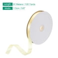 thumbnail image 2 of Uxcell Satin Ribbon, Single Face Polyester Satin Ribbon for Gift Wrapping, Crafts Light Gold 5/8 inch, 2 of 3