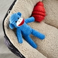 Vibrant Life Cozy Buddy Sock Monkey Dog Toy, Chew Level 1
