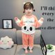 thumbnail image 1 of Conjunto de pijama de franela para niños, ropa de hogar de vellón coral para niñas de 1, 2, 3 y 4 años, conjunto cálido de dos piezas para niñas de 5 años, 1 of 6