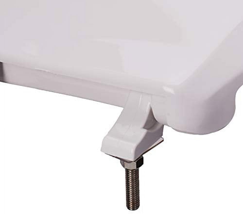 TOTO SC134#01 Toilet Seat, With Cover, polypropylene, Elongated, White