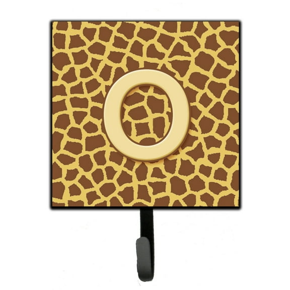 Letter O Initial Monogram - Giraffe Leash or Key Holder