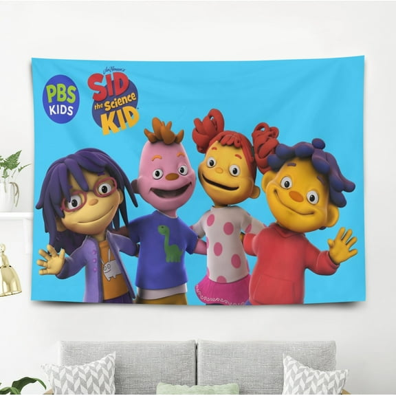 Sid the Science Kid-Theme Anti-pilling Tapestry Gift Wall Hanging Backdrop for Room Bedroom Girls Fans Background Banner Party Birthday Supplies Decor59"×39"(150cm*100cm)