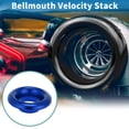 thumbnail image 2 of Unique Bargains Velocity Stack Bellmouth Durable 3.46" ID 6.50" OD Turbo Engine Air Intake Aluminum Alloy Blue, 2 of 6