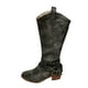 thumbnail image 2 of Botas de montar de vaquero a la moda para mujer, zapatos informales cálidos de tacón medio, botas de tubo medio Wmkox8yii  sdhk285, 2 of 4
