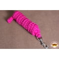 thumbnail image 3 of Horse Riding Poly Roping Lead Rope Pink 1/4 Inx8 Ft Snaps, 3 of 5
