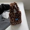 thumbnail image 3 of Bolso Piel Sintética para Mujer Bolso Hobo Suave Y Lindo Regalo Con Animal Difuso (marrón Leopardo), 3 of 9