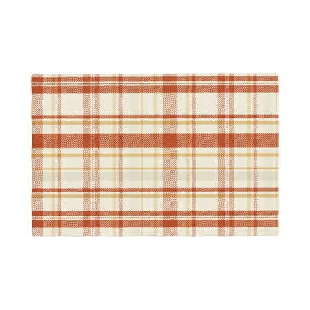 

Placemats Set of 4 / 6 Minimalist plaid Placemats for Dining Table Indoor/Outdoors Heat Resistant Washable Placemats 18 x 12