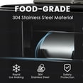 thumbnail image 6 of Slushie Machines Portable Shaved Ice Machine with Rapid Cooling and Food Grade Stainless Steel Material, Adjustable Snowflake Ice Making Speed and Cleaning Function, Ice Cream Maker for Home, 6 of 9