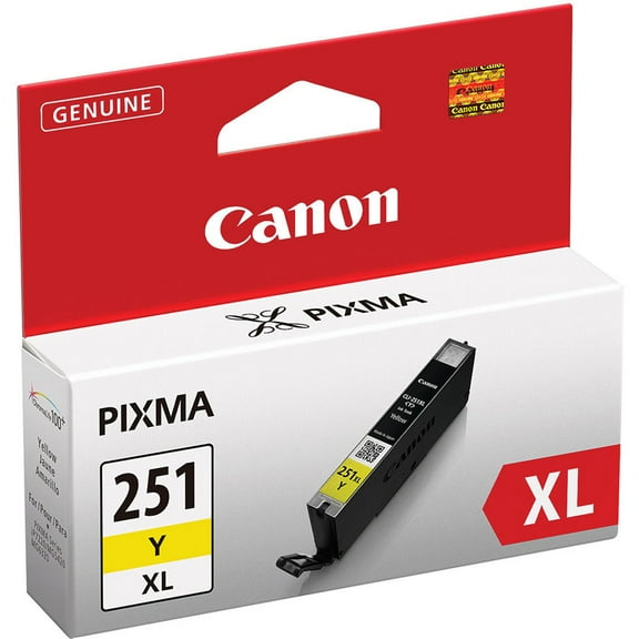 Canon 6451B001 (CLI-251XL), High-Yield Ink, 11 mL, Yellow