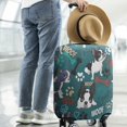 thumbnail image 2 of Boston Terrier with Bones and Paws Luggage Cover Fashion Suitcase Cover Baggage Covers Fit 25-28 Inch Luggage (Go Travel), 2 of 5