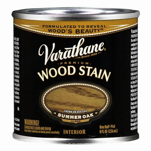 2-Pack of 1/2 pt Rust-Oleum 211756 Summer Oak Varathane Oil-Based Interior Wood Stain