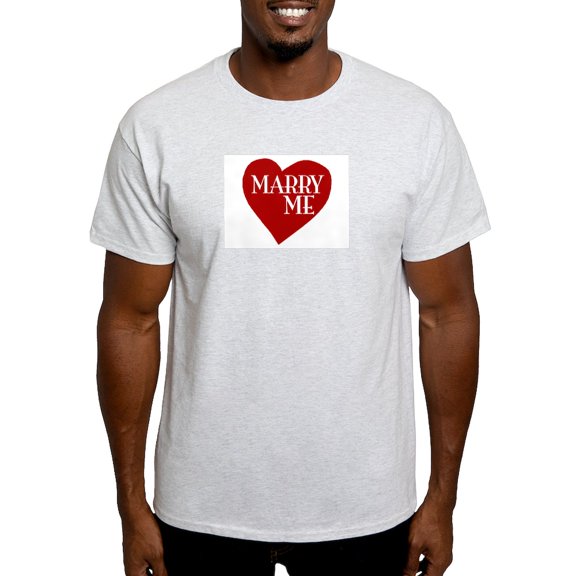 CafePress - Marry Me Valentine's Day Light T Shirt - Light T-Shirt - CP