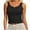 Black, variant on Women's Henley Crop Tank Tops Button up Sleeveless T Shirts Workout Summer Casual Slim Fit Solid Color Blouses (XL, White)