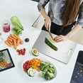 thumbnail image 3 of Titanium Cutting Boards - 100% Pure Titanium Cutting Boards for Kitchen - Cutting Edge Hygiene & Durability, Double Sided Large Non Toxic Cutting Board, 3 of 9